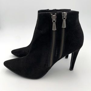 Abound Black Suede Booties